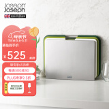 JOSEPH JOSEPH 台面分类菜板3件套 带把手砧板 切菜板案板面板套装 绿色大号（35.5*26cm）60164