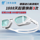 鲸鱼专业成人泳镜男女长效防雾泳镜防水护眼近视可选度数近视游泳眼镜