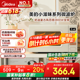 美的（Midea）小滋味系列微波炉变频家用奶油风百搭复古转盘式一级能效微波炉以旧换新20L（M2H2）