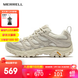 迈乐（Merrell）官方店男女款户外登山徒步鞋减震MOAB 3迈越者轻量防滑耐磨透气 J038148淡米黄（女） 上新 37