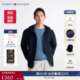 TOMMY HILFIGER【出走都市】冬季男防水微抓绒保暖运动风衣款软壳夹克外套J2787 深海蓝FAP M （推荐：135-150斤）