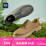 海澜之家HLA男鞋透气工装鞋舒适休闲鞋子男HAAGZM1EAZ036 土黄色 43