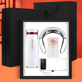 禾恋感恩节礼物实用伴手礼年会礼品定制纪念品保温水杯礼盒按摩器套装