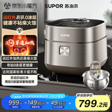 苏泊尔（SUPOR）远红外电饭煲钛不粘0涂层4L无涂层电饭锅家用不锈钢球釜1-8人IH智能多功能SF40HC1869