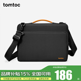 tomtoc电脑包手提笔记本包男女14英寸商务防震苹果16寸MacBook Pro/Air 黑色 肩带款 14英寸