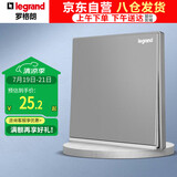 罗格朗（LEGRAND）开关插座面板 逸景系列深砂银灰色插座开关墙壁电源插座 单开双控