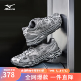 美津浓（MIZUNO）【RACER S】软底轻便运动跑步鞋男女同款缓震透气休闲慢跑鞋 24/野鸽灰 42 (270mm)