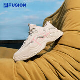 FILA FUSION潮牌斐乐女鞋BUBBLE泡泡鞋时尚百搭休闲鞋运动鞋女 安哥拉棕/百花香粉 新色上市 36