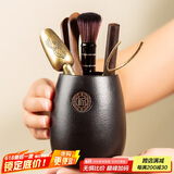 逸居客（YIJUKE）茶道六君子茶具配件茶针茶刀茶夹茶勺茶饼刀茶叉养壶笔套装