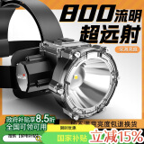 WarsunWE01头灯可定焦感应赶海头戴式强光充电远射防水工作矿灯钓鱼