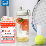 乐扣乐扣（LOCK&LOCK）大容量水杯tritan运动摇摇杯便携提手水壶男女塑料杯子1.5L灰色