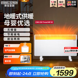 斯宝亚创电热取暖器全屋制热欧式快热炉恒温对流取暖节能省电家用浴室客厅卧室移动地暖大面积加热 250EC（脚轮机械款）适合≤25㎡