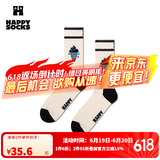 Happy Socks春夏款袜子女男袜多巴胺运动新年棉袜中筒袜 冰激淋 1双 M 36-40