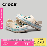 卡骆驰crocs洞洞鞋贝雅卡骆班轻便耐磨一脚蹬休闲鞋|205089 冬日白/彩色-1LI 36 /37(220mm)