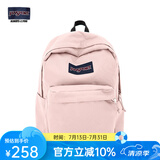 JANSPORT杰斯伯书包轻便双肩包男女旅行包简约背包电脑包学生校园 4QUE7N8蜜蜡粉-侧袋+隔层