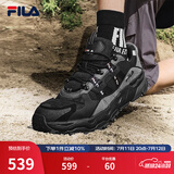 FILA 斐乐TREK满天星老爹鞋男鞋新款休闲鞋时尚复古运动鞋跑鞋 黑/南极灰-BD 42