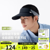 蕉下（beneunder）帽子男防晒帽遮阳帽运动吸汗网球帽空顶帽DS567黑
