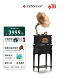梵尼诗（Fennessy） 欧式复古25X留声机黑胶唱片机客厅音响老式电唱机蓝牙音箱 HIFI升级版-黑色（铜喇叭）