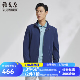 雅戈尔（YOUNGOR）单夹克男立领单茄克四面弹舒适夹克男士上衣外套 VJJK414977FQA藏青色 L 175/96A