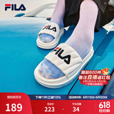 斐乐（FILA）女鞋运动拖鞋厚底凉拖沙滩鞋漂流船 奶白-GD 37.5