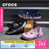 卡骆驰crocs洞洞鞋贝雅卡骆班轻便耐磨一脚蹬休闲鞋|205089 黑色/白色-066 37 /38(230mm)