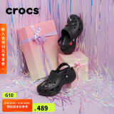 crocs卡骆驰厚底云朵洞洞鞋户外|206750 黑色-001 40(260mm) 