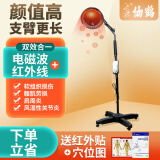 仙鹤红外线理疗灯医用烤灯TDP特定电磁波理疗仪器治疗仪 【发红光 250W长支臂】仙鹤理疗仪CQ-25-1