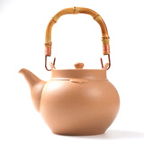 泥火匠陶瓷家用电陶炉泡茶壶明火户外围炉煮茶烧水 圆满陶壶800ml岩石黄