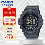卡西欧（CASIO）复古小方块多功能户外防水男士手表AE-1500WH-8BVDF 藏蓝色