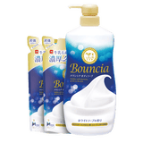 牛乳石硷碱COW赞多同款美肤沐浴露750ml+360ml*2淡雅花香沐浴乳泡沫丰富
