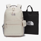 动感北面大容量书包初高中学生护脊男女双肩背包户外旅行登山包电脑包背包 米白色01款