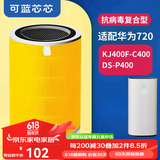 可蓝芯芯适配华为智选720空气净化器过滤网1Pro/E600/1i/家用滤芯配件替换滤芯 KJ400F-C400/DS-P400除菌复合版