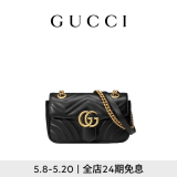 GUCCI古驰GG Marmont系列小号肩背包 黑色 均码