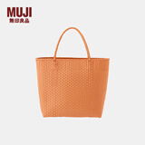 无印良品（MUJI） 手编包 环保材料 手提包菜篮子 编织包草编包 包包 女包 橙色 大 长30*宽12*高30cm