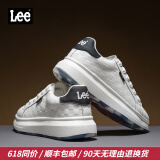 Lee男鞋休闲鞋设计感增高小白鞋男生时尚经典板鞋舒适百搭白色鞋子男 黑色 41 【标准皮鞋码】