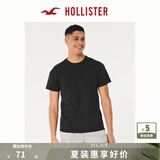 HOLLISTER24夏款经典小海鸥情侣基础款短袖T恤男装女装KI324-4042 黑色 M (180/100A)