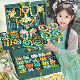 梦多福儿童串珠玩具diy手工女孩女童生日礼物头饰发饰礼盒6-10岁过家家5