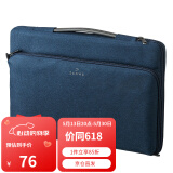 SANWA SUPPLY 苹果电脑包手提 macbookpro内胆包 笔记本包 毛绒内胆专利护角 深蓝色 13.3英寸【适配新Mac Pro14】