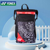 YONEX尤尼克斯羽毛球包双肩背包多功能时尚运动潮款BA249CR黑红