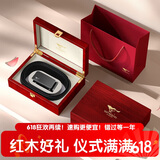 七匹狼皮腰带男士自动扣牛皮红木质礼盒送男友老公生日礼物送爸爸实用