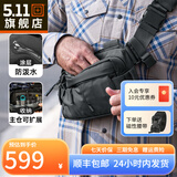 5.11（TACTICAL SERIES ）户外战术防泼水单肩包lv6户外休闲斜挎包511多功能腰包56702 LV6-3L容量/钢铁灰