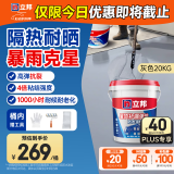 立邦防水涂料屋顶楼顶房顶补漏材料防水胶补漏王防漏水20KG 灰色