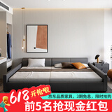 童友儿童床二胎家庭床亲子床一家四口大床主卧超大婴儿床储物床子母床 0.9米子床+1.8米母床 气压储物结构