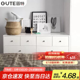 固特（GUTE）加长衣柜门拉手黑色橱柜把手美式抽屉黑色实心柜门拉手单孔