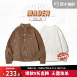 马登工装 美式复古重磅帆布油蜡夹克黄石男主阿美咔叽修身硬汉外套 油蜡夹克+长t组合 L