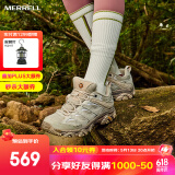 迈乐（Merrell）官方店男女款户外登山徒步鞋减震MOAB 3迈越者轻量防滑耐磨透气 J035894白灰米（女） 39