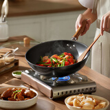 德世朗（DESLON）荣和精铁不粘炒锅32cm DFS-C977-DZ