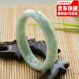 可辰玉手镯天然A货浅绿飘花贵州翠玉镯旺夫镯子送妈妈节日礼物 内径58-59【适合105-120斤】