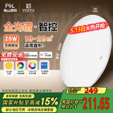 FSL佛山照明卧室吸顶灯LED全光谱餐厅灯护眼智能灯具智薄25W包安装