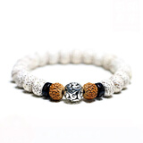 山中玉海南星月菩提手串单圈菩提子手串男文玩手链学生女送新年礼物 藏银款8*10mm